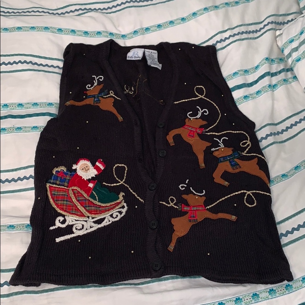 Urban Outfitters “Ugly/Tacky” Christmas Vest Sz M